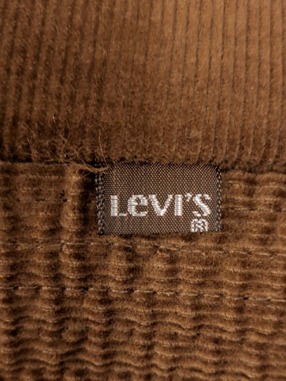 Levi's Vintage Corduroy Culottes Brown Gaucho Knickers Mark 9 See Measurements - Picture 2 of 10